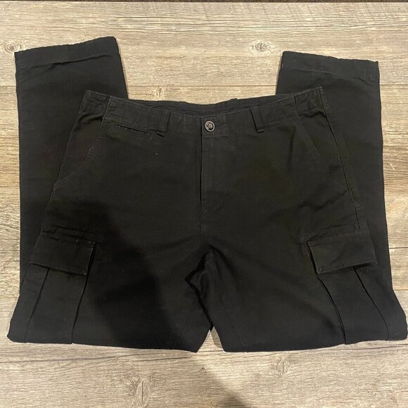 Tommy Hilfiger Black Cargo Pants Custom Fit Size 34 - Picture 4 of 10